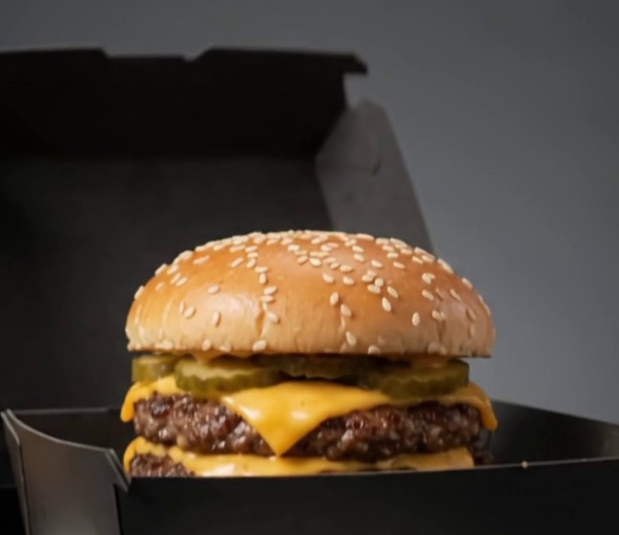 Hook Shot Burger served in a black box