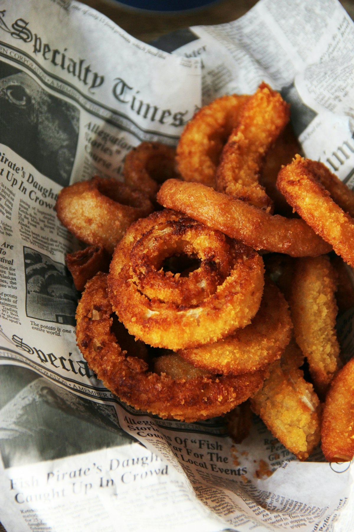 Crispy onion rings